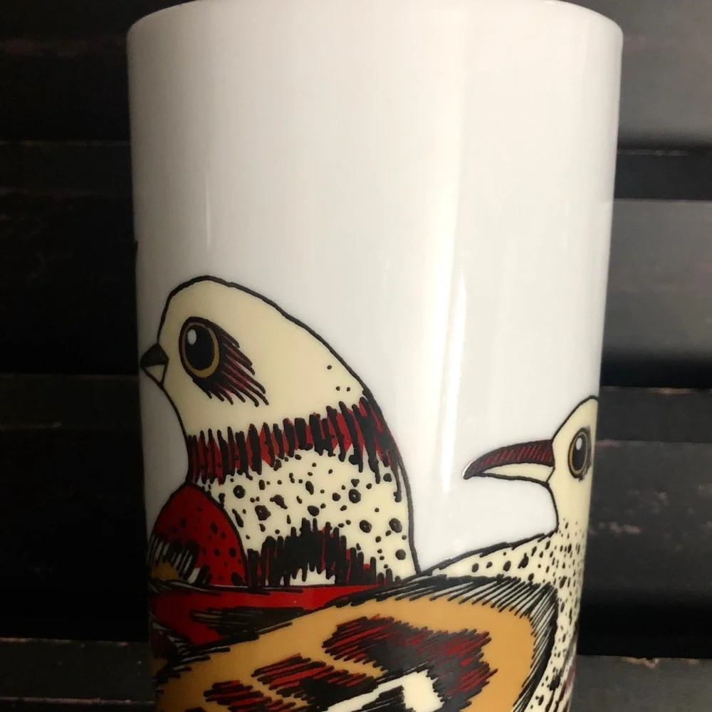 DANICA STUDIO Porcelain Bath Tumbler Perch